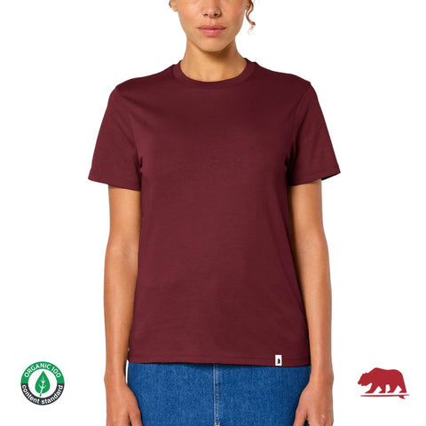 T-shirt ORGANIC BURGUNDY