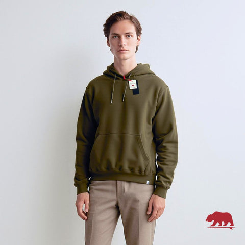 Felpa Basic Cappuccio CALIFORNIA VERDE MILITARE