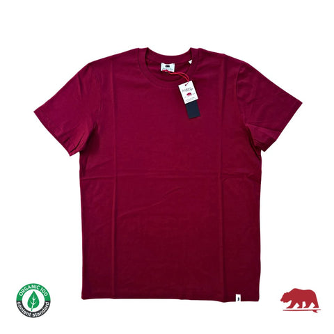 T-shirt ORGANIC BURGUNDY