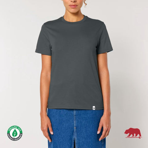 T-shirt ORGANIC ANTRACITE